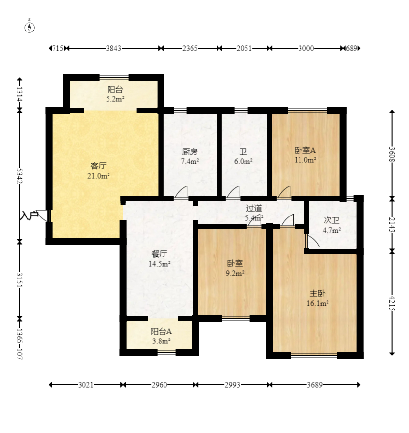 时代星空  3室2厅2卫    78.0万 时代星空  3室2厅2卫    78.0万户型图