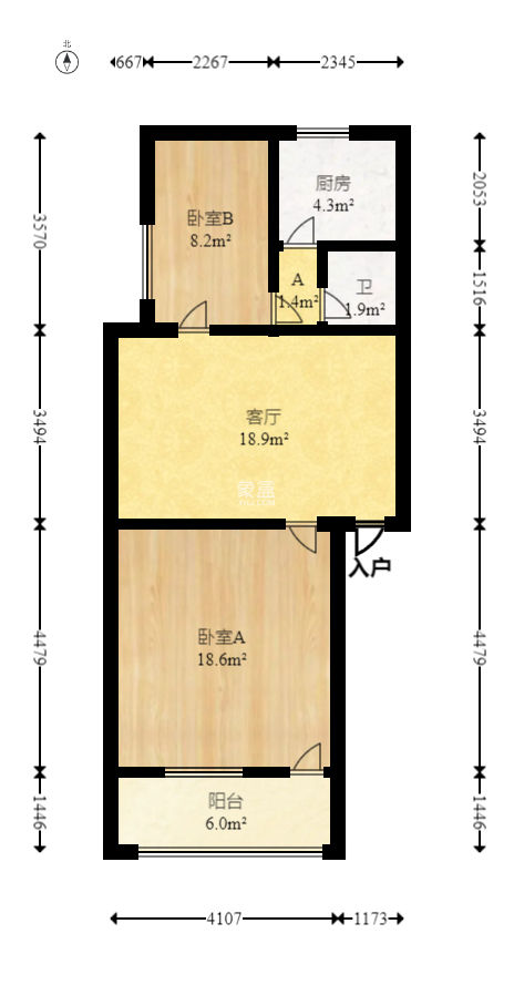 湖南科技出版社单位宿舍（便河边）  2室1厅1卫   36.00万