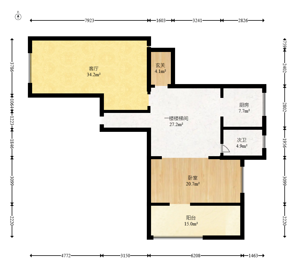 建发央著  1室0厅0卫   320.00万室内图1