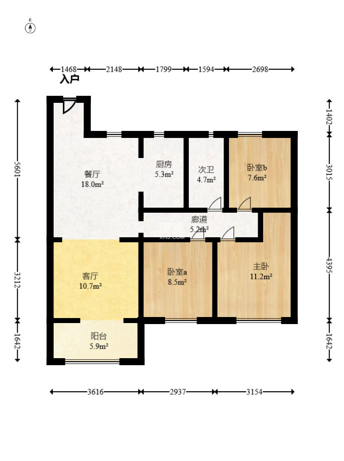 阳光城翡丽云邸  3室2厅1卫   105.00万