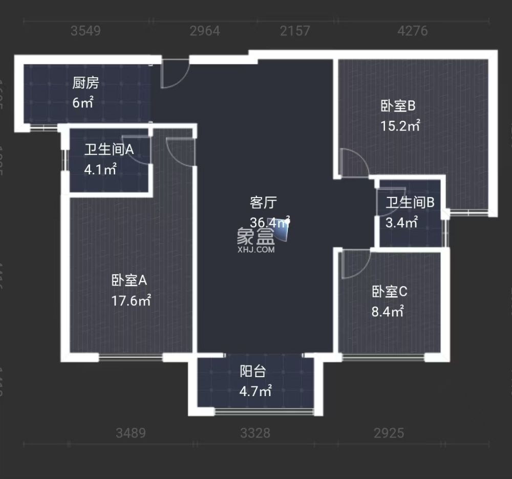 旺城天悦领秀香江  3室2厅2卫   49.80万