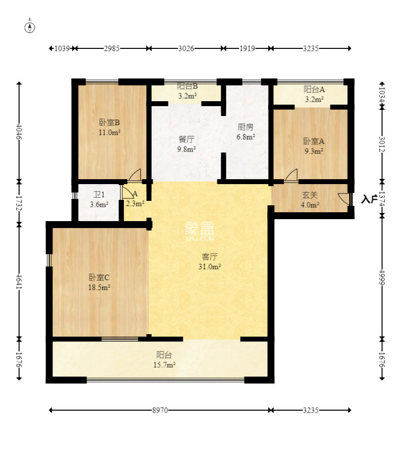 汉唐翰林府  5室2厅3卫   108.00万