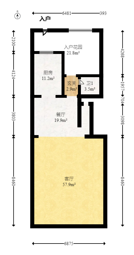 卓越麓山别墅（麓山峰境产权麓山花苑）  6室3厅3卫   510.00万室内图1
