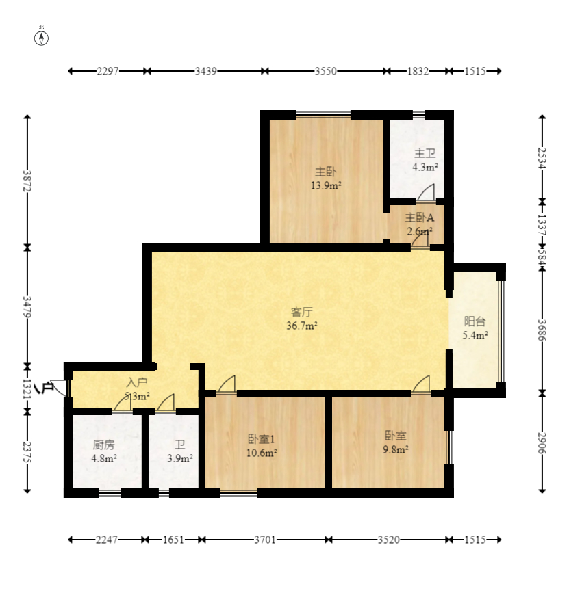 城市花园  3室2厅2卫    110.0万 城市花园  3室2厅2卫    110.0万户型图