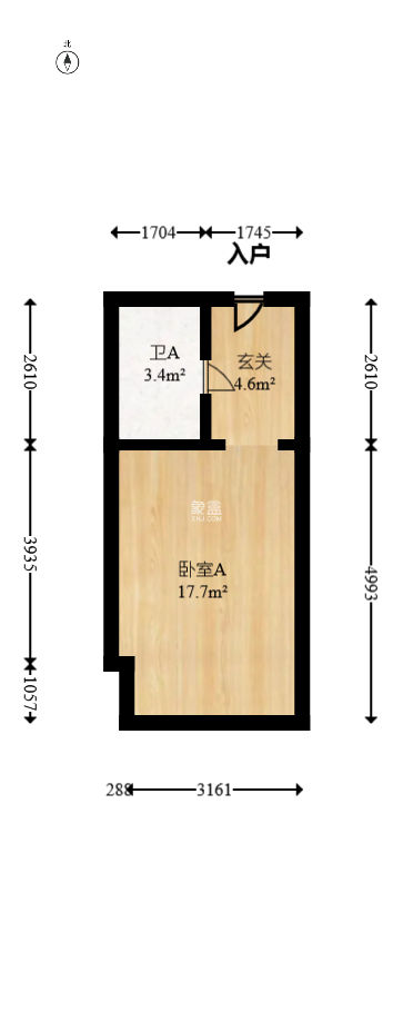 卓越中寰  1室1厅1卫   40.00万