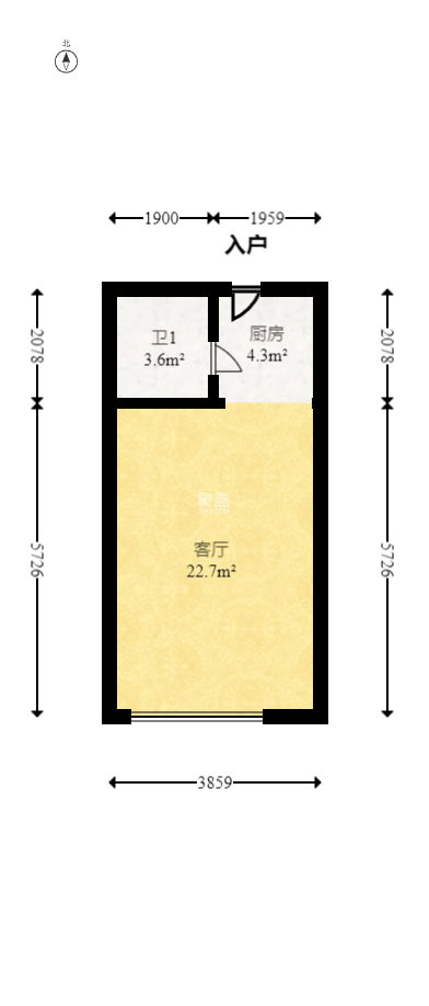 融科东南海  1室0厅1卫    24.8万