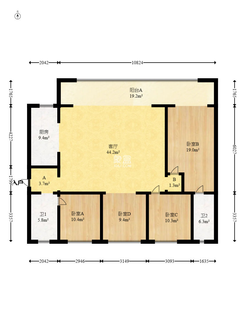 轨道万科悦府  4室2厅2卫    210.0万 轨道万科悦府  4室2厅2卫    210.0万