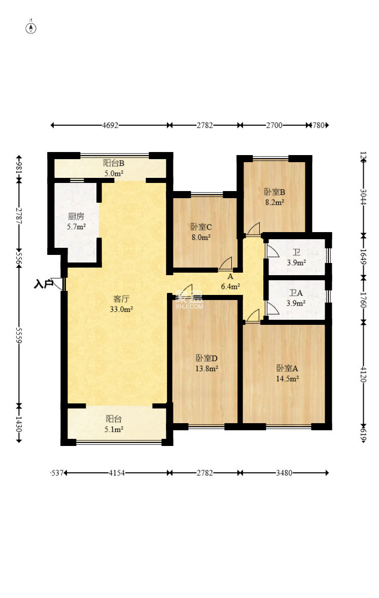卓越浅水湾  4室2厅2卫    135.0万 卓越浅水湾  4室2厅2卫    135.0万