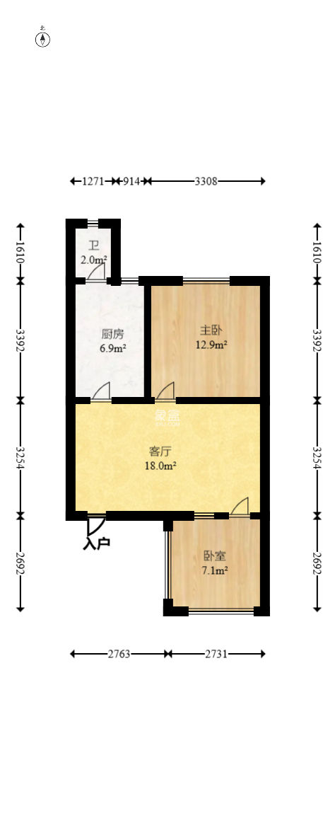 三兴公寓（三兴小区）  2室1厅1卫   41.00万