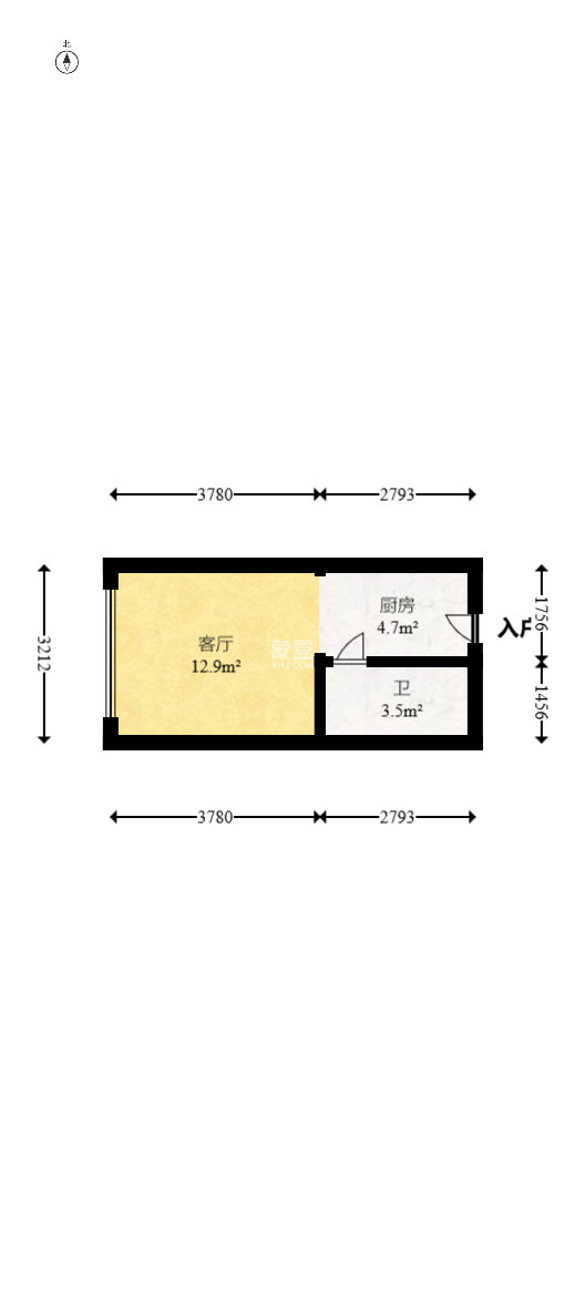阳光城檀悦  1室1厅1卫   45.00万