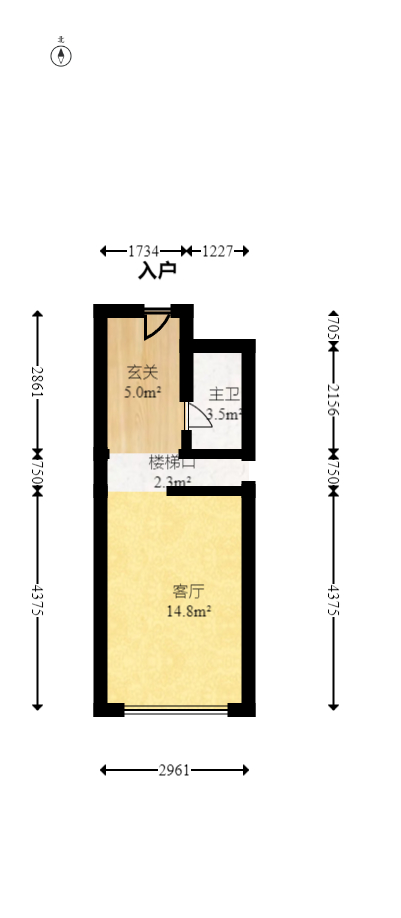 保利天禧EF区  2室1厅1卫   78.00万室内图1