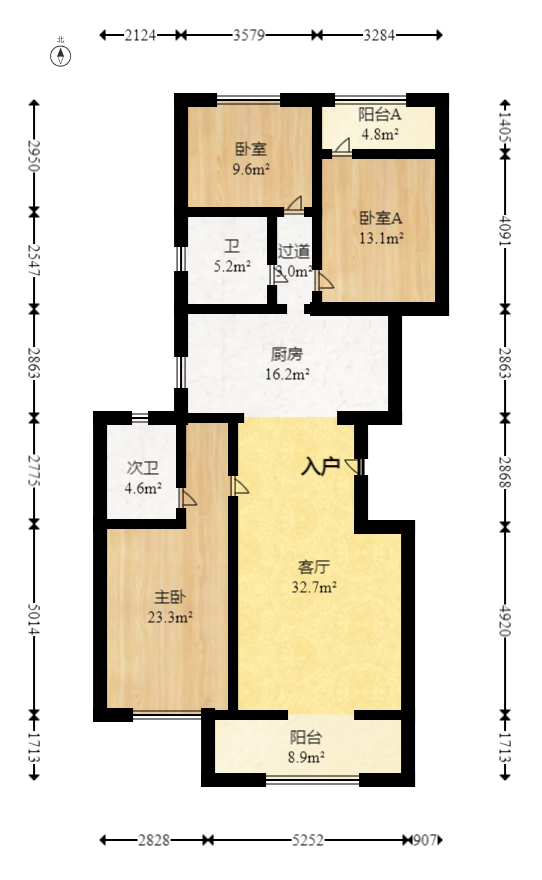 楚天家园 5室2厅3卫 118.0万 楚天家园 5室2厅3卫 118.0万户型图