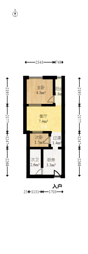 远东雅居  2室1厅1卫   49.00万