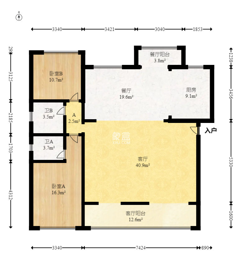 華杰天驕（濱江福源里）  6室2廳2衛(wèi)   368.00萬