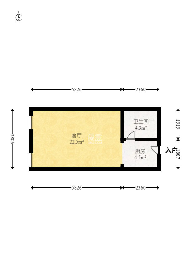 波隆城市花园  1室1厅1卫   22.00万