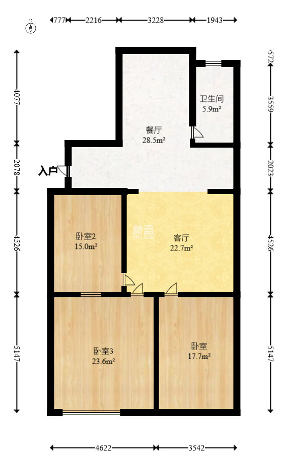 星沙国际物流园/泉星社区  3室2厅1卫   27.00万