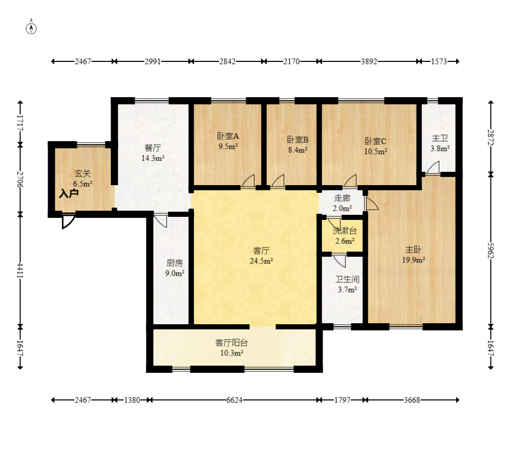 鑫远悦城(鑫远悦时代)  4室2厅2卫    98.0万 鑫远悦城(鑫远悦时代)  4室2厅2卫    98.0万户型图