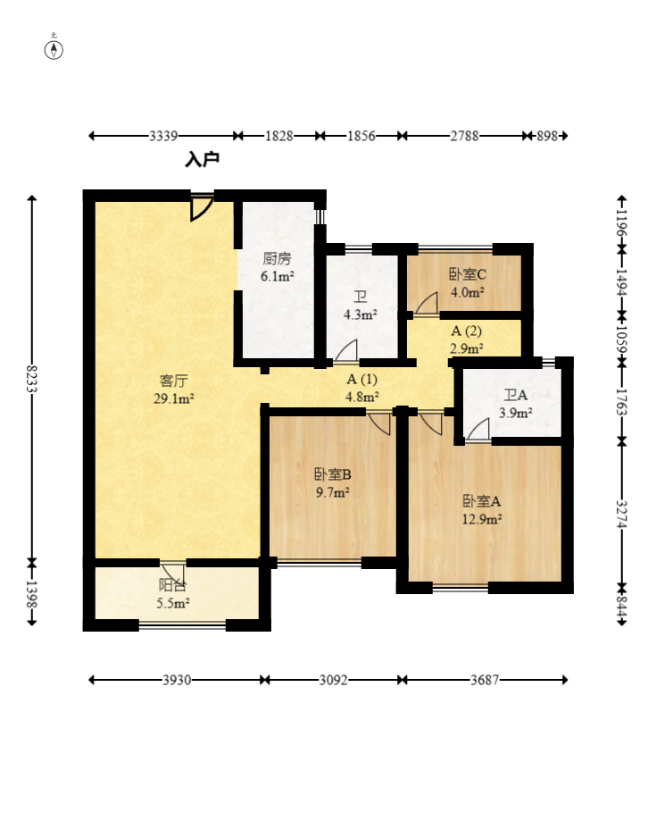 佳兆业云顶梅溪湖(佳兆业梅溪荟) 1室0厅0卫 118.0万 佳兆业云顶梅溪湖(佳兆业梅溪荟) 1室0厅0卫 118.0万户型图