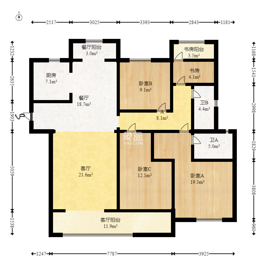 轨道中建麓江府  4室2厅2卫   192.00万