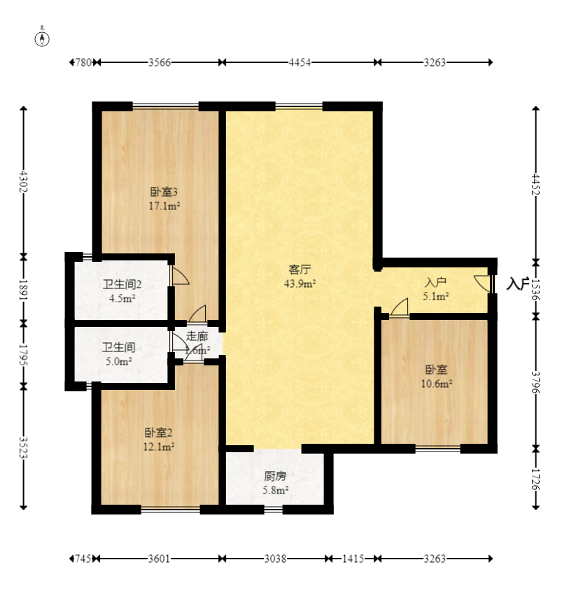 映悦星府  3室2厅2卫    69.8万 映悦星府  3室2厅2卫    69.8万户型图