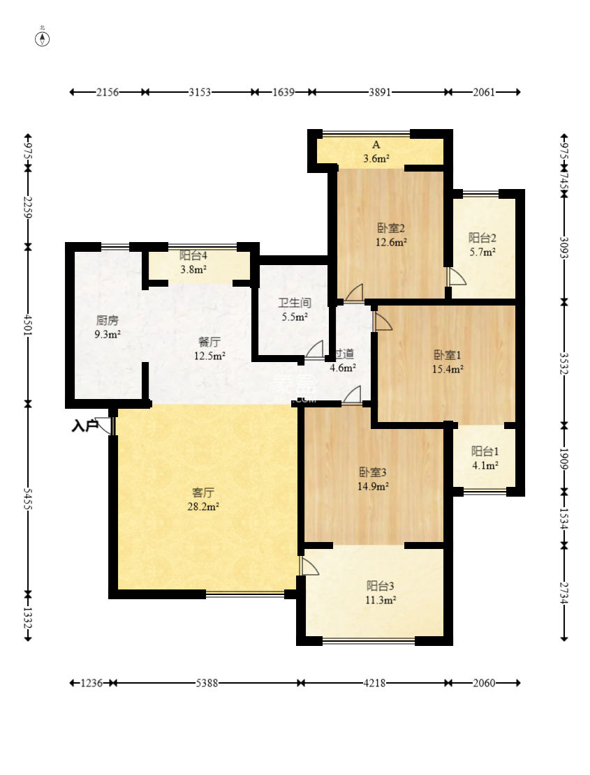 南山苏迪亚诺  3室2厅1卫    75.0万