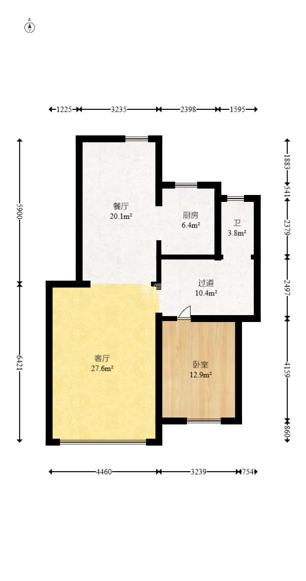 山水芙蓉国际新城  4室2厅2卫    109.9万