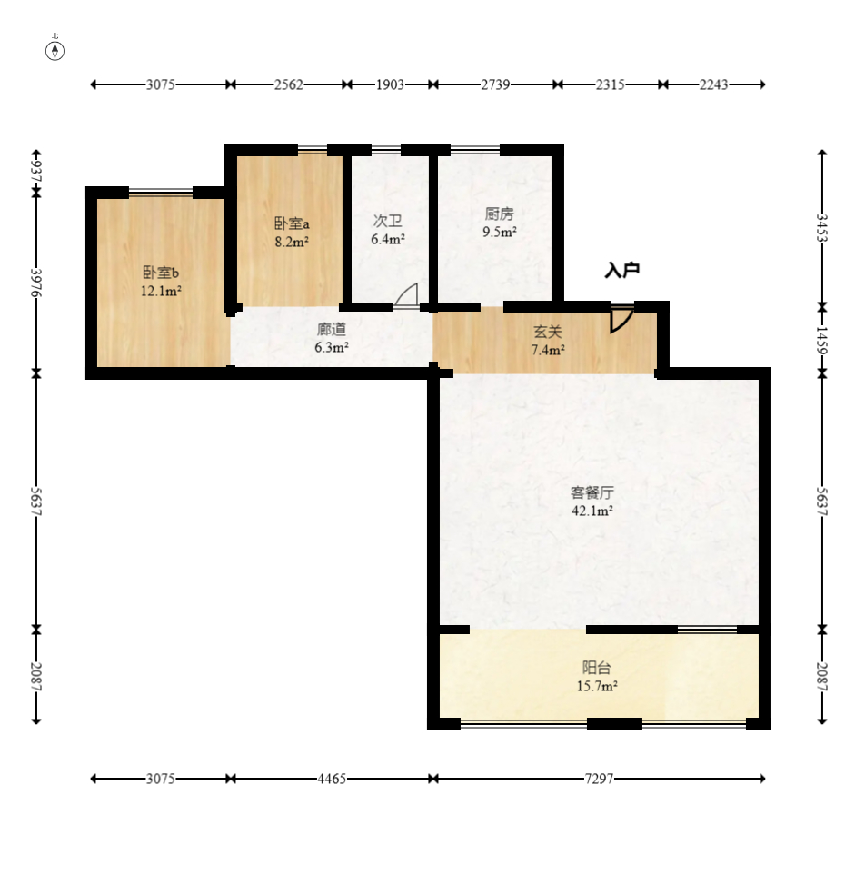 建发央著  4室2厅2卫   238.00万室内图1