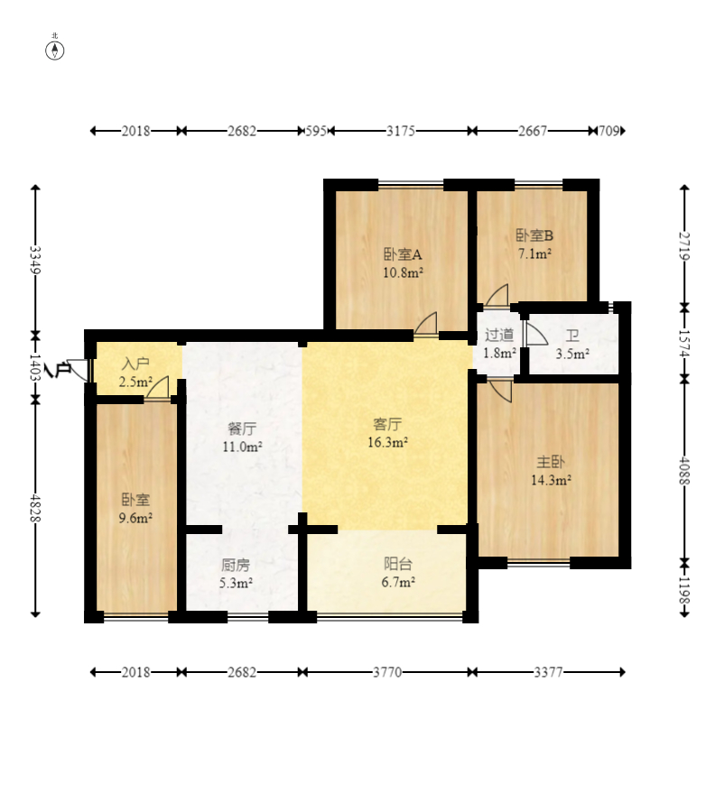 紫晶城 4室2厅1卫 63.8万 紫晶城 4室2厅1卫 63.8万户型图