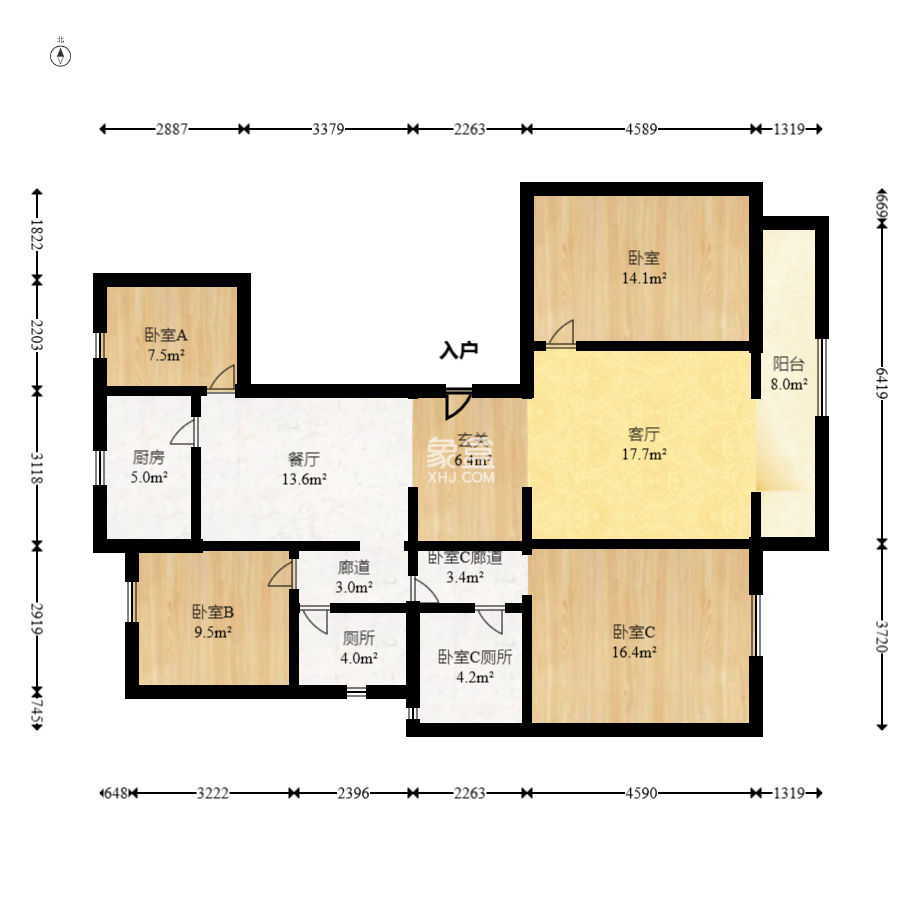 建发电建江山悦  4室2厅2卫    188.0万