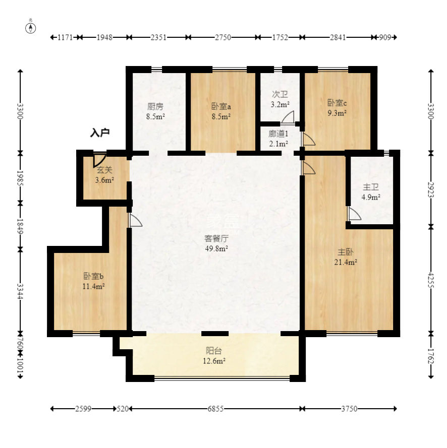 长沙如院  4室2厅2卫   210.00万