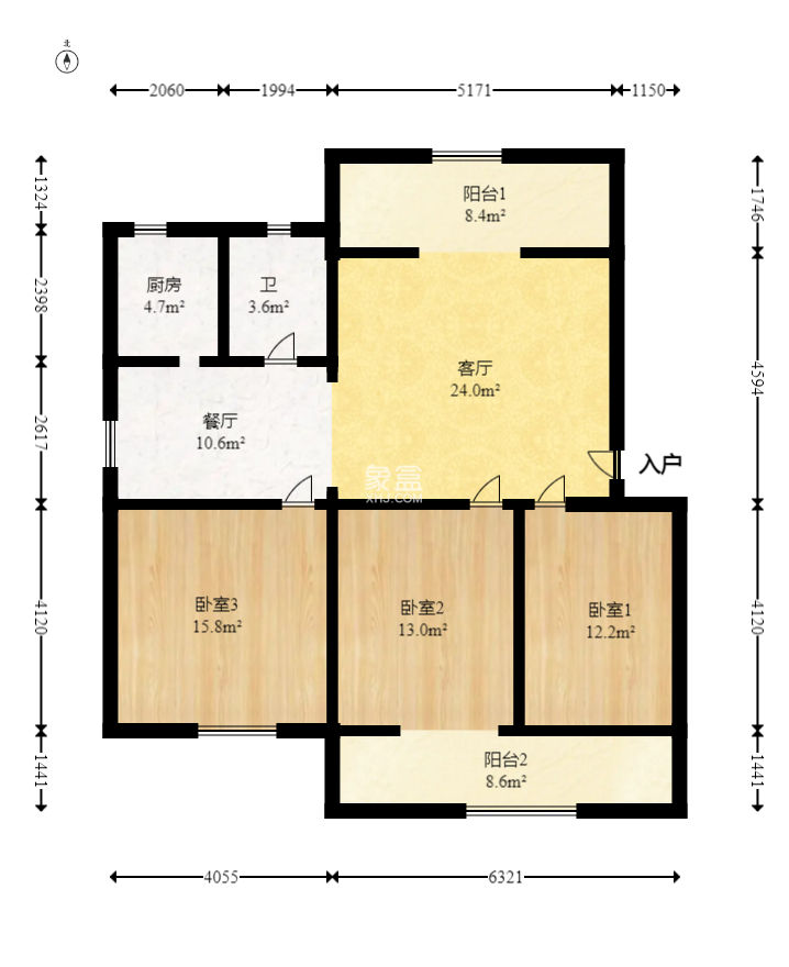 路桥宿舍  3室2厅1卫   80.00万