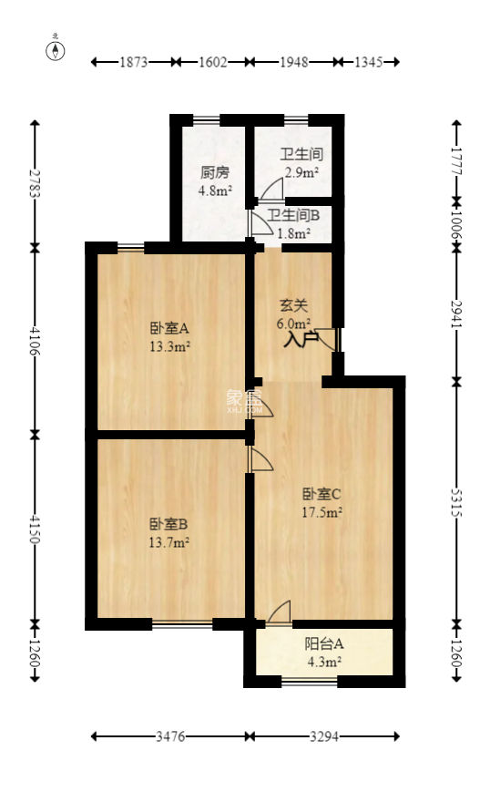 小林子冲社区  2室1厅1卫   45.00万