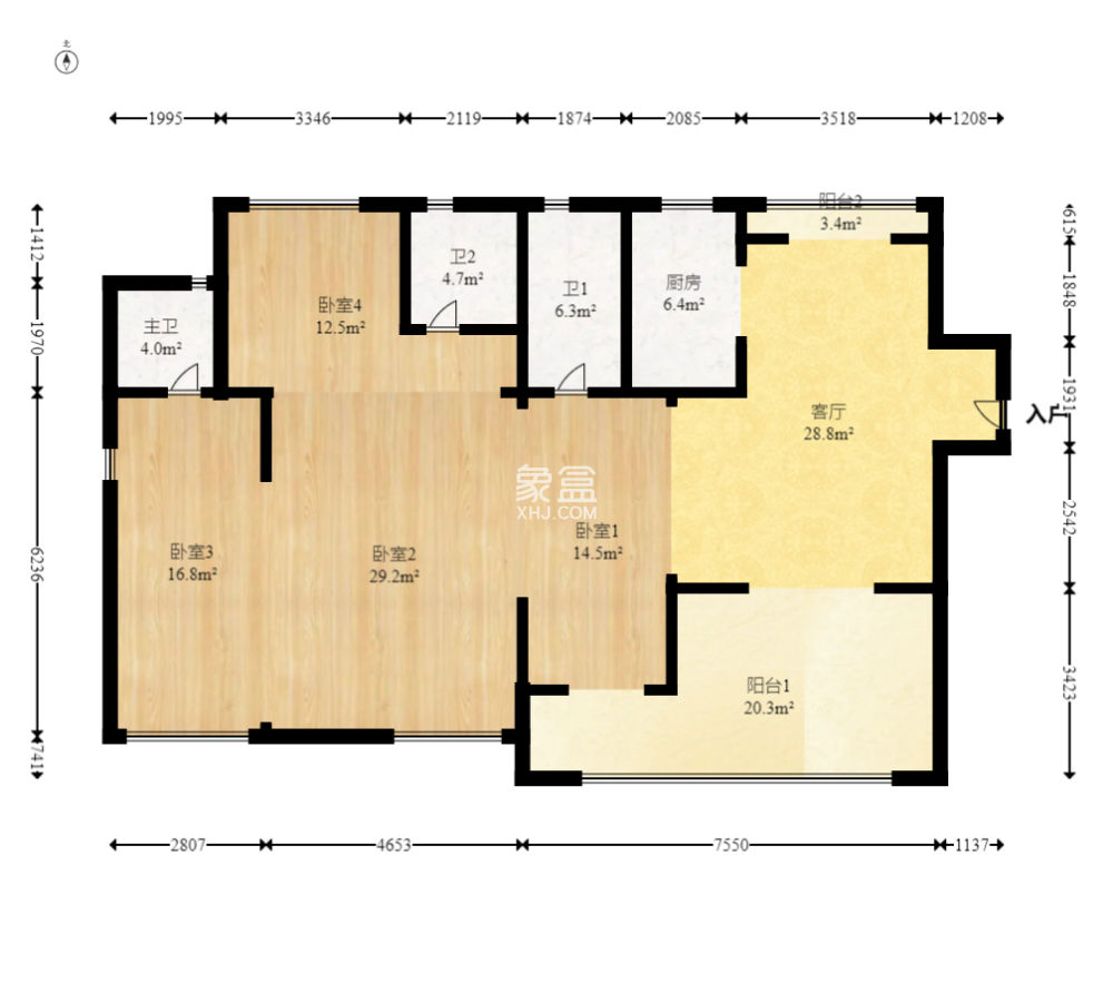 中交建发松雅院  4室2厅2卫   204.00万
