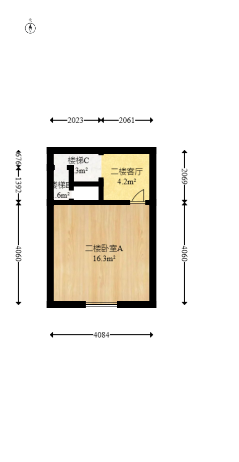 上碧湘街散盘  1室1厅1卫   79.00万室内图1