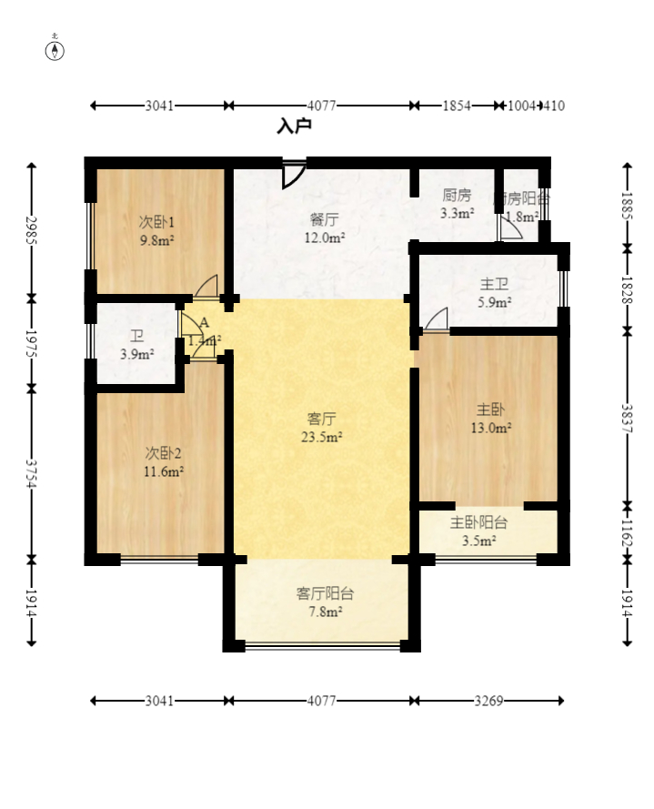 嘉新时代广场  3室2厅2卫    66.8万 嘉新时代广场  3室2厅2卫    66.8万户型图