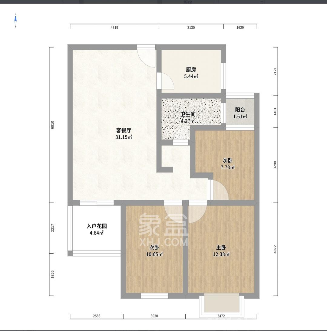 澳海月亮湾 3室2厅1卫 1500.0元/月 澳海月亮湾 3室2厅1卫 1500.0元/月室内图