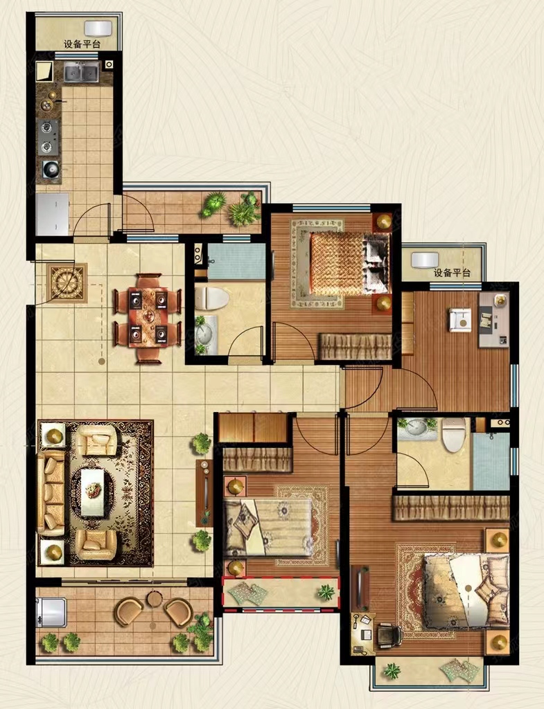 山水新城  3室2厅2卫    1900.0元/月 山水新城  3室2厅2卫    1900.0元/月室内图1