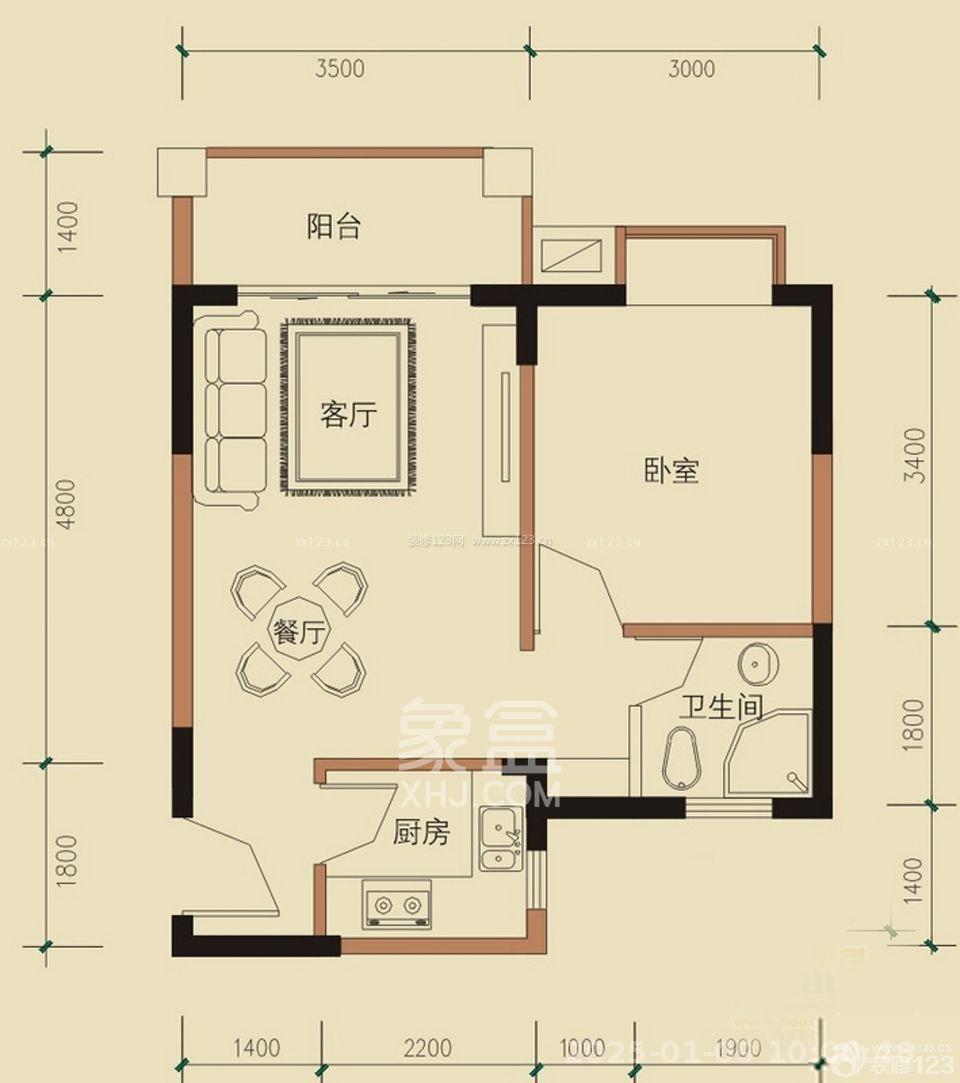 涂家冲社区(涂新小区、农商银行宿舍) 2室1厅1卫 1600.0元/月 涂家冲社区(涂新小区、农商银行宿舍) 2室1厅1卫 1600.0元/月户型图