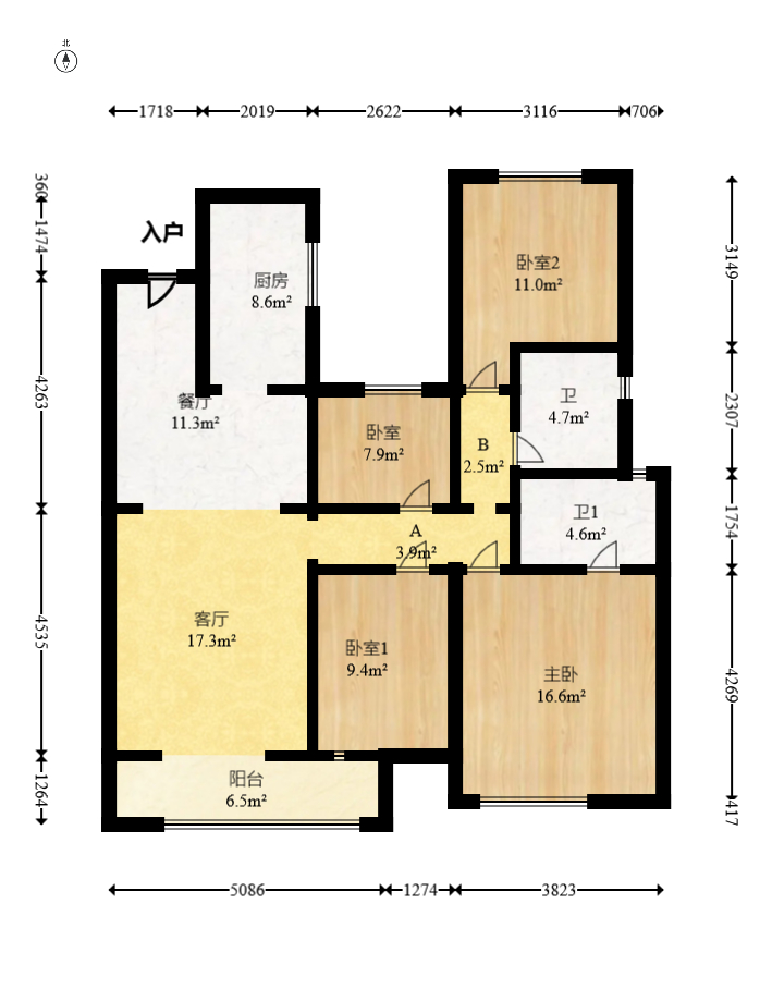 和顺府  4室2厅2卫    113.0万 和顺府  4室2厅2卫    113.0万户型图