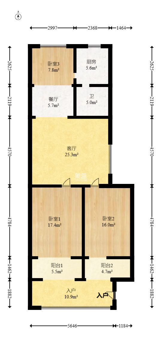 天龍花園  2室2廳1衛(wèi)   69.00萬(wàn)