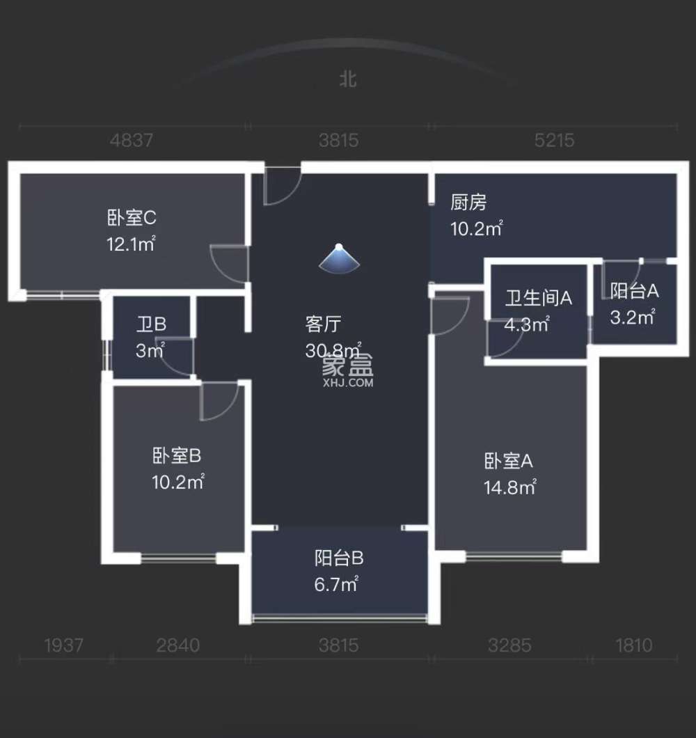 中泰财富湘江  3室2厅2卫   97.80万