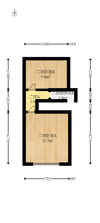 启迪协信中心  2室1厅1卫   65.00万其他