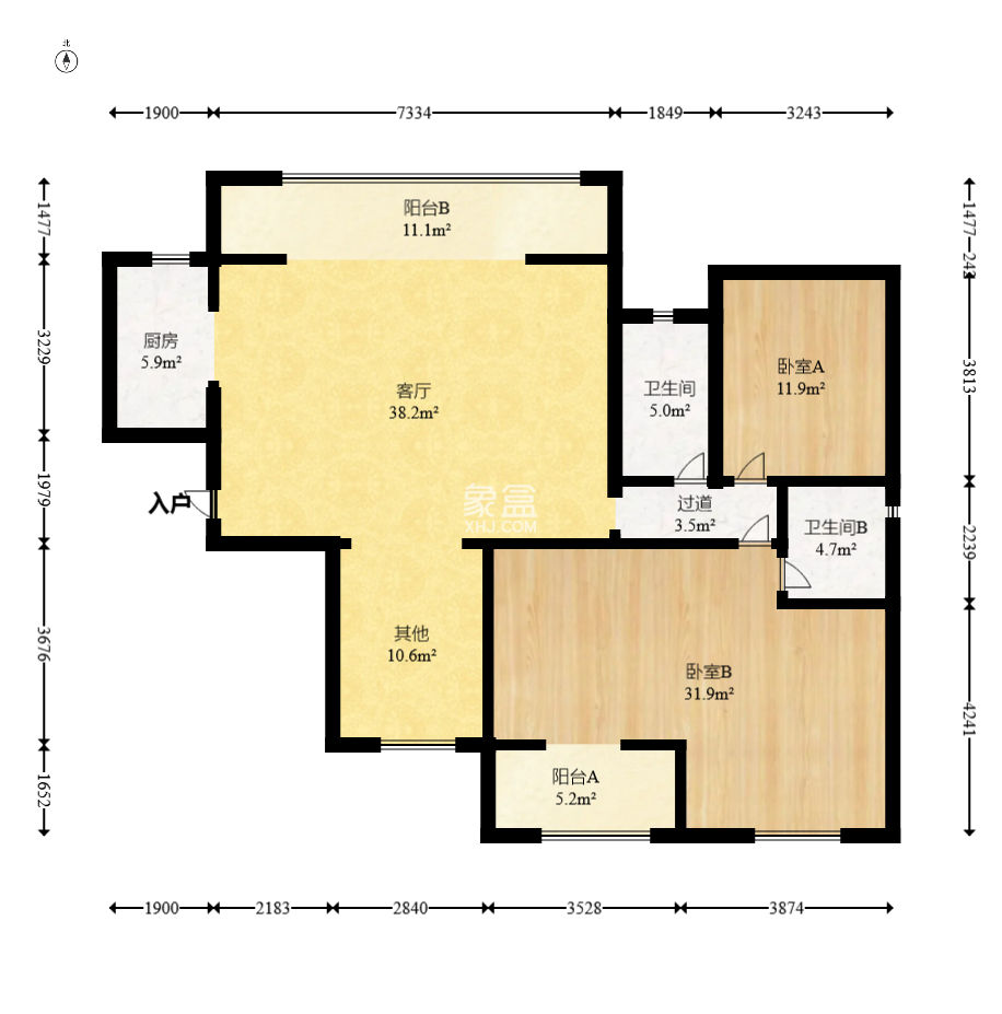 建发中央悦府  4室2厅2卫   173.90万
