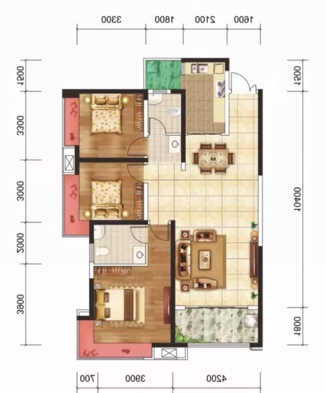 华晨神农湾  3室2厅1卫    93.0万 华晨神农湾  3室2厅1卫    93.0万室内图