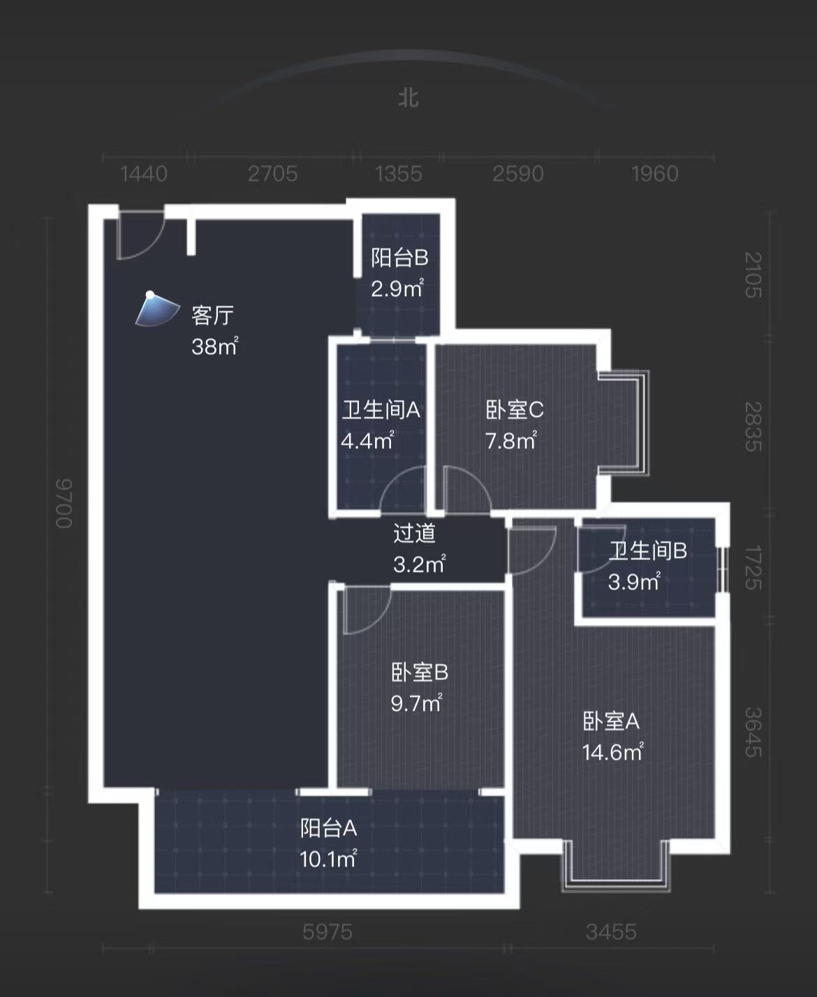 亿都时光 3室2厅2卫 89.8万 亿都时光 3室2厅2卫 89.8万室内图
