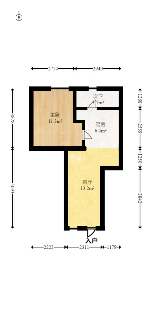 西城别院  2室1厅1卫   99.00万