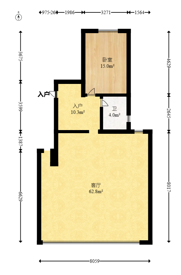 爱情公望府 5室2厅3卫 295.0万 爱情公望府 5室2厅3卫 295.0万户型图