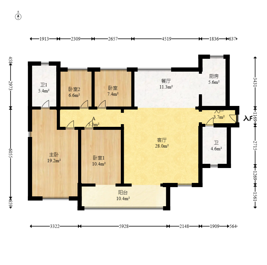 和顺府  5室2厅2卫    132.0万 和顺府  5室2厅2卫    132.0万户型图