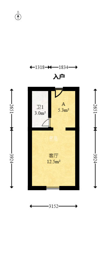 佳兆业云顶都汇  1室1厅1卫   24.00万