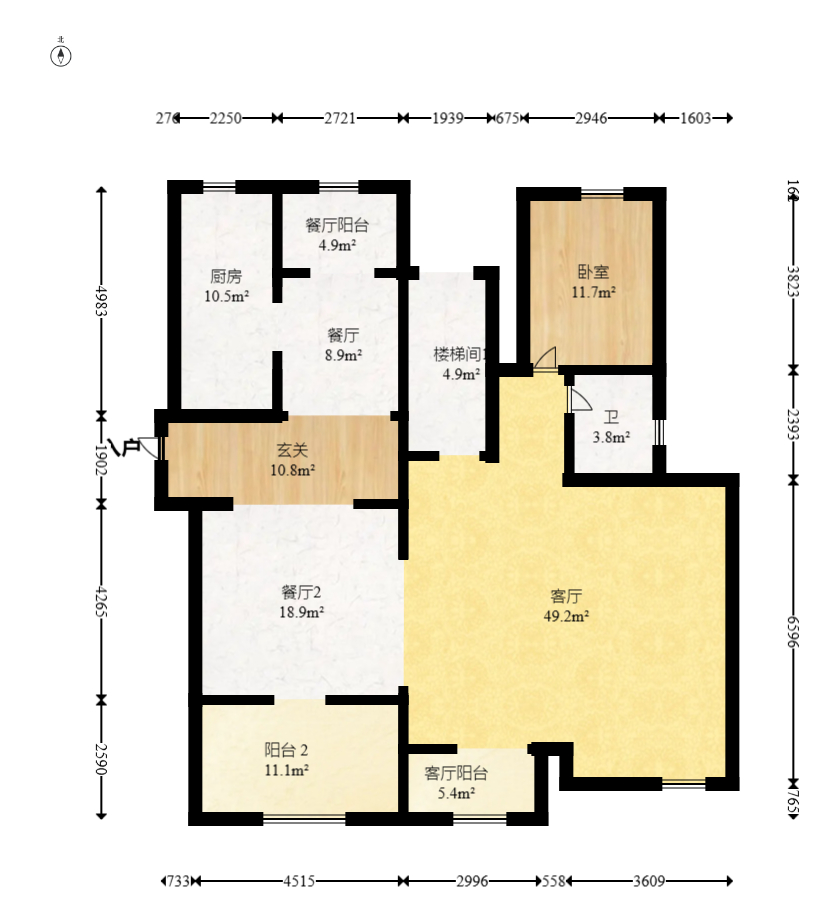 堤亚纳湾(深业沙河城) 3室2厅2卫 128.0万 堤亚纳湾(深业沙河城) 3室2厅2卫 128.0万户型图